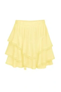 Saia curta com babado Kwi