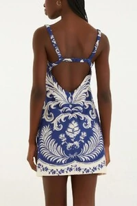 Vestido curto santorini Farm
