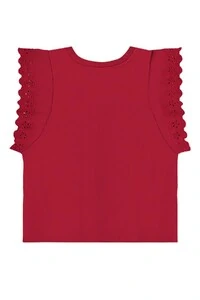 Blusa manga curta em meia malha Up Baby