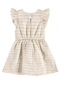 Vestido em tecido e meia malha Up Baby