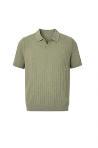 Polo masculina em retilinea texturizada Kwi