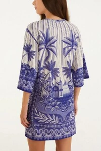 Vestido tshirt big afeto tropical Farm