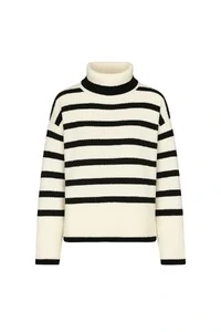 Blusa tricot listrada feminina Kwi