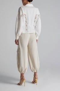 Camisa aura tricoline off white Rock Lola