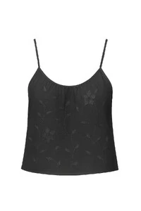 Blusa de alça fina com detalhe bordado Kwi