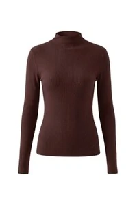 Blusa feminina ml gola alta em malha Kwi