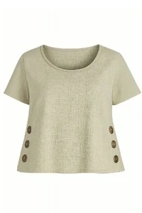 Blusa c/ botões lateral Kwi