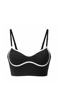 Top viés pair fitness em poliamida Kwi