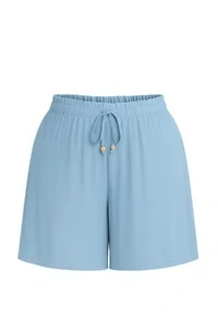 Short feminino plus size com amarração Kwi