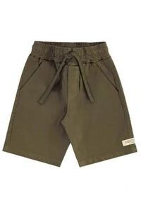 Bermuda em sarja com elastano Up Baby