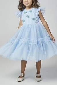 Vestido infantil rodado tule Luluzinha