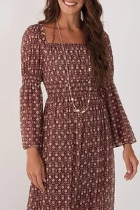 Vestido bata estampa essência Dress to