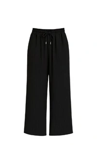Calça plus size com cordão em malha Kwi