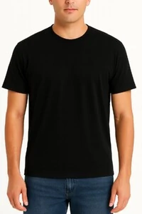 Camiseta masculina básica em malha Kwi