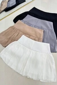 Mini short saia balonê Kwi