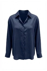 Camisa feminina manga longa em lyocell Kwi