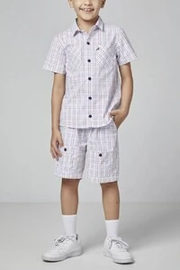Bermuda infantil xadrez Oliver