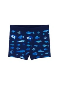 Sunga infantil estampada tubarão e peixes Kwi