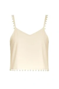 Blusa alcinha com perola Kwi