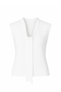 Blusa gola de laço tricot Kwi