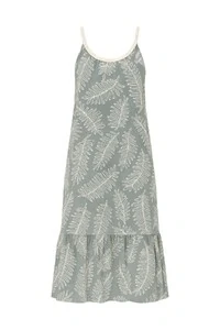 Vestido bordado com cinto cordão Kwi