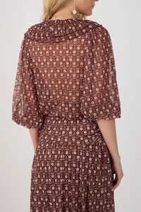 Bata tule estampa essência Dress to