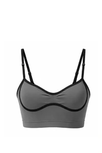 Top viés pair fitness em poliamida Kwi