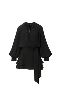 Vestido curto manga longa Kwi