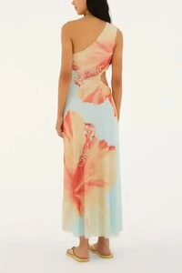 Vestido ombro só tule vestida de flor Farm