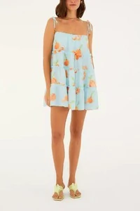 Vestido curto tangerina Farm