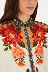 Camisa manga longa flor do rio Farm