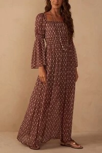 Vestido bata estampa essência Dress to