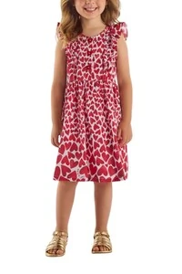 Vestido corações manga curta Up Baby