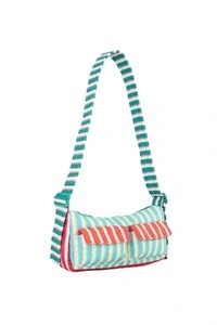 Bolsa baguete listrado rio Farm