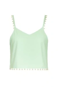 Blusa alcinha com perola Kwi