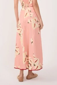 Saia cropped tricoline estampa antúrio Dress to