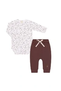 Conjunto body manga longa e calça Mini e Co