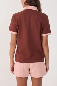 Blusa polo com bordado Dress to