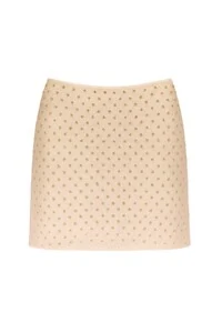 Saia curta rede com strass Kwi