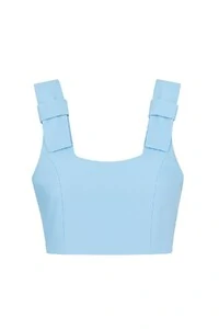 Top alfaiataria alça com laço Kwi