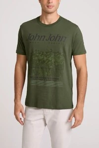 Camiseta regular fit cyber flower John John