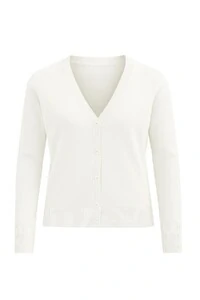 Cardigan tricot básico botões Kwi