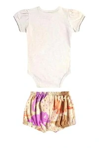 Conjunto body suedine e short malha linho Up Baby
