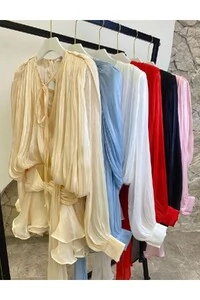 Vestido curto manga longa Kwi