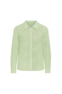 Camisa feminina em revelo floral Kwi