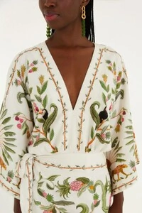 Vestido curto floresta doce Farm