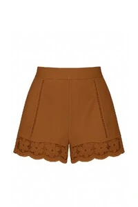 Shorts algodão com renda Kwi