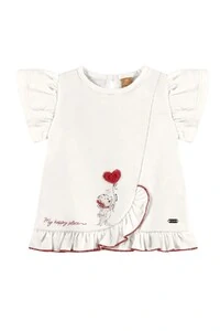 Conjunto blusa meia malha e bermuda cotton Up Baby