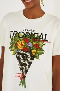 Tshirt fit bouquet tropical Farm
