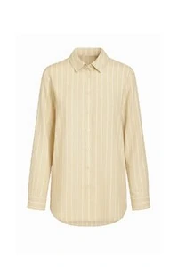 Camisa oversized listrada feminina Kwi